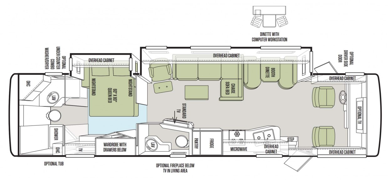 Allegro 36LA Floorplan