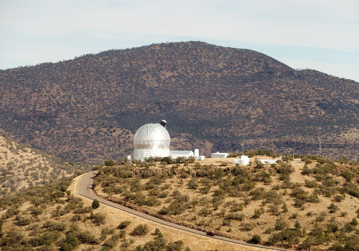 Driving to the Hobby-Everly Telescope, the third largest telescope in the world.