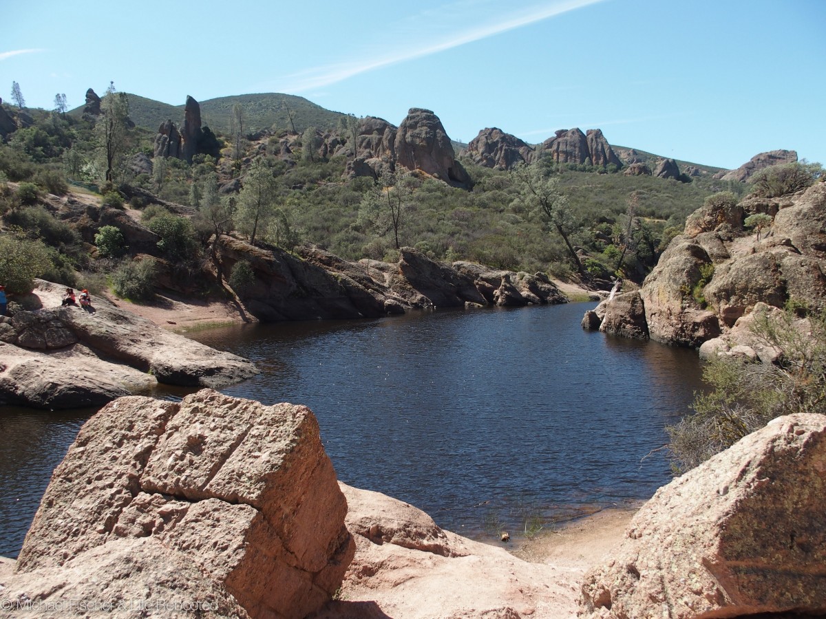 The Bear Gulch Reservoir, immediately after exiting the cave