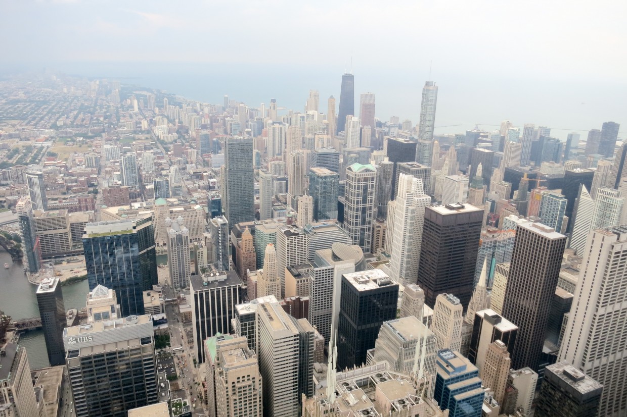 Chicago, from the top of Willis Tower.