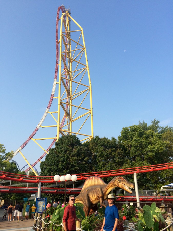Mike and Gray ready for another go at Top Thrill Dragster