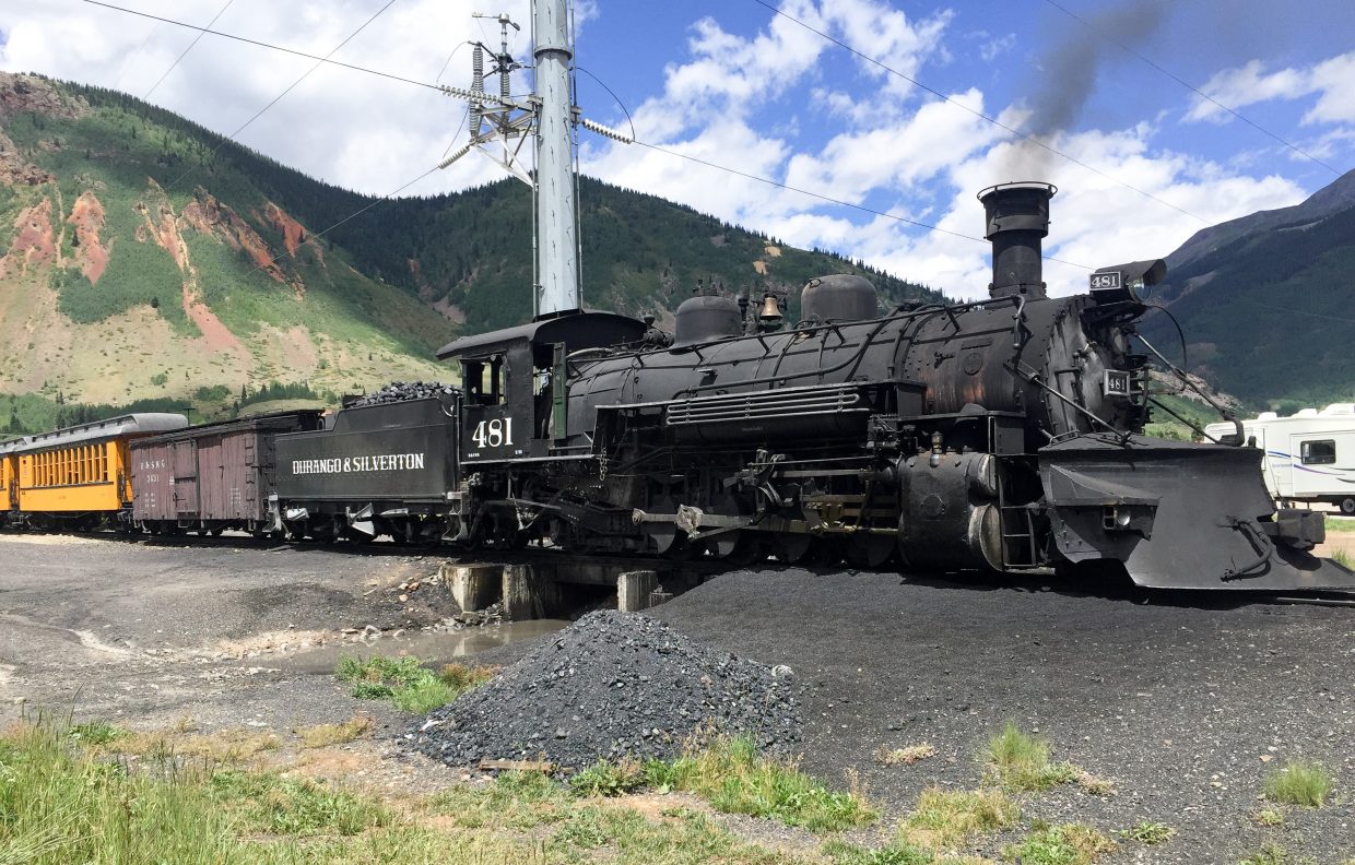 The Durango & Silverton Narrow Gauge train