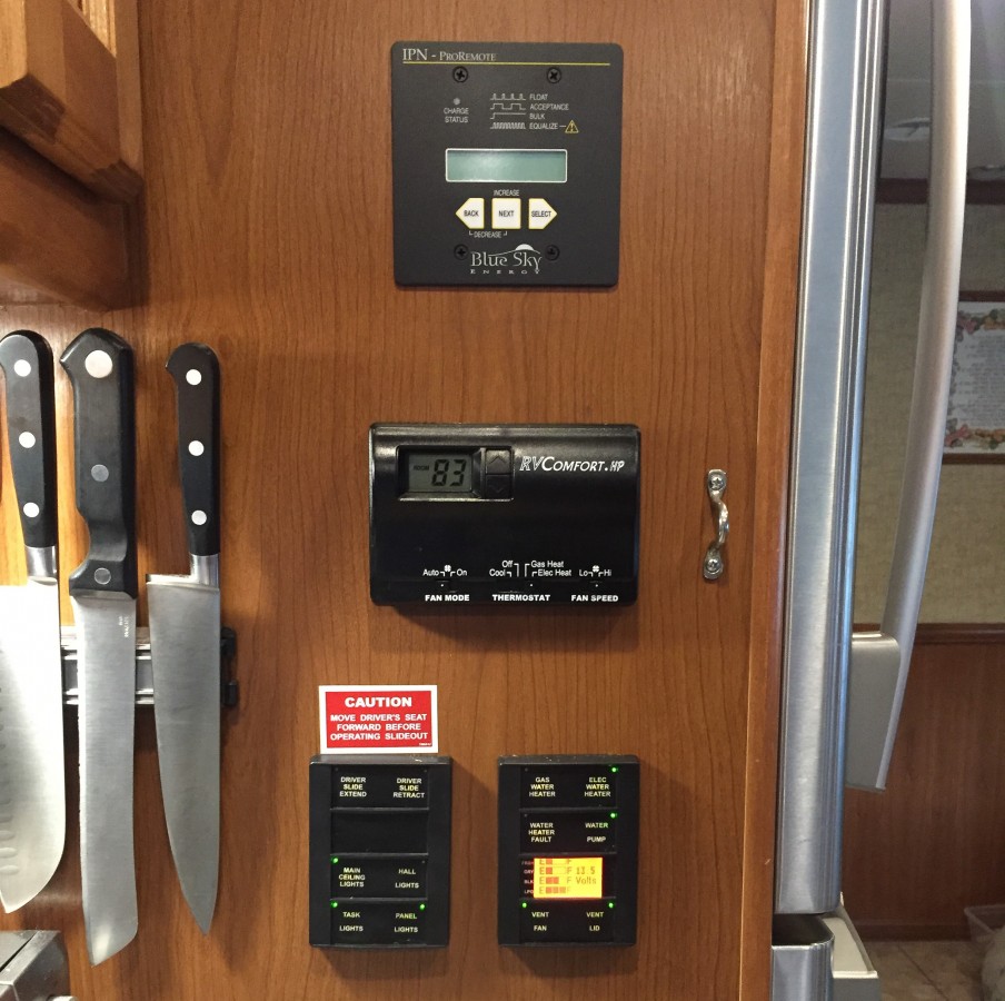 Remote monitor panel installed.